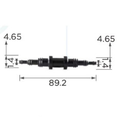 З’єднувач C0419 для трубок d9.5/6.3/3.2мм ОЕМ 22054 ( уп. 100 шт.)