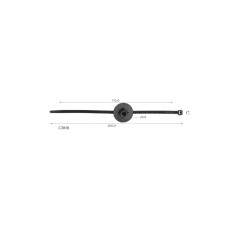 Хомут C3818 з фіксатором Volkswagen  6Q0971838B (уп. 100шт.)