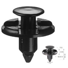 Кліпси C1419 КРИЛО/ПІДКРИЛКИ SUBARU,HONDA, NISSAN,INFINITI,MITSUBISHI (90914-0051, 909140051) (100шт