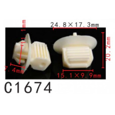 Кліпси C1674 обшивка салону VW, SEAT, SKODA (6N0867276, 12633)  ( уп. 100 шт.)