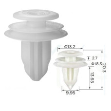 Кліпси C0391 CitroenLexusToyota9046709206 9046710161 90467W0005 SubaruSuzuki MazdaKiaHyundai (уп100)