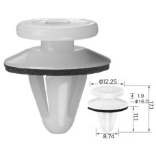 Кліпси C0369 обшивка дверей MITSUBISHI,RENAULT,KIA,HYUNDAI,DACIA,CHRYSLER (OEM MB567499,) ( уп.100ш