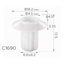 Кліпси C1690  Ford 1060318.14344 ( уп. 100 шт.)