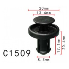 Фіксатор C1509 натискний/розпірний TOYOTA, LEXUS,HONDA (7586706030, 75867-06030, 7586733050) (уп.100