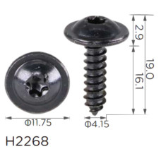 Саморіз H2268 VOLKSWAGEN (N90698606, 18618) ( уп. 100 шт.)