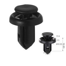 Кліпси C0955 підкрилок/бампер Acura/ Honda (91506S9A003)  чорні (уп.100шт)