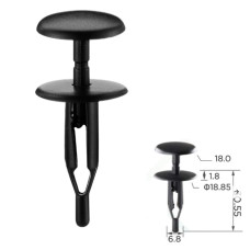 Кліпси C0195 обшивки GM 3540858 (уп.100шт)