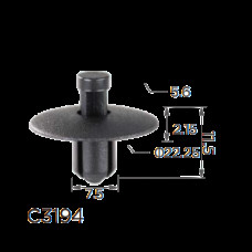 Кліпси C3194 VW, AUDI, NISSAN, HONDA, MAZDA, MITSUBISHI, SUZUKI (WHT004994, 11575) (100шт)