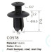 Кліпси C0578 розпірні MAZDA, FORD, HYUNDAI (092-51-833, 09251833, M-455-56143, W705845S300 (уп.100шт