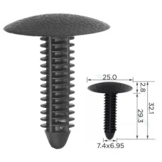 Кліпси C0300 обшивки Ford E9SB6302354ACW  (уп.100шт)