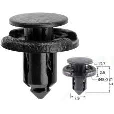 Кліпси C0351 обшивки Nissan 0155309611 Lexus Toyota 9046708185 Renault Koleos (уп.100шт)