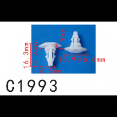 Кліпси C1993 ущільнювача NISSAN (0155308951, 65810K2009,01553-08951, 65810-K2009, 15131) (уп.100шт)