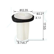 Кліпси C0381 обшивка HONDA,ACURA(90670-SG0-003,90670SG0003,91626-SH3-003,91626SH3003,14304) (уп.100ш
