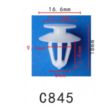 Кліпси C0845 кріплення карти дверей/молдинги VW Opel 2345957 90321122  ( уп. 100 шт.)