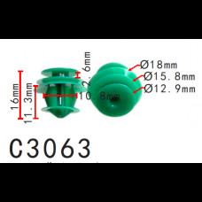 Кліпси C3063 обшивки дверей/багажник MAZDA (KD4568865, KD45-68-865, 15592) ( уп. 100 шт)