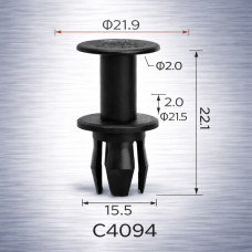 Фіксатор C4094 моторного відсіку Audi/Porsche 8K0863788  ( уп.100 шт.)