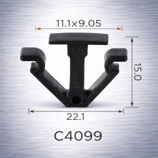 Скоби C4099 обшивки салона, стелі Volkswagen 7M0868563 ( уп. 100 шт.)