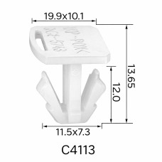 Кліпси C4117 молдинга крила Volkswagen 7L0854719  ( уп. 100 шт.)
