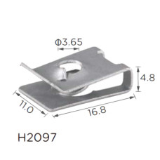 Скоба H2097 під гвинт L-16,8x11 D=3,65 BMW (07129904150) ( уп. 100 шт.)