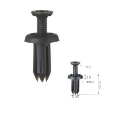 Кліпси C1177 розпірні TOYOTA, KIA, HYUNDAI (90467-05090-B1, 90467-05090, 9046705090)  (уп.100шт)