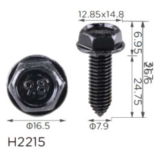 Гвинт H2215 з шайбою GM M8 (11503632) ( уп. 100 шт.)
