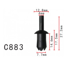 Фіксатор C0883 натискний/розпірний MERCEDES, SEAT, VW  ( уп. 100 шт.)