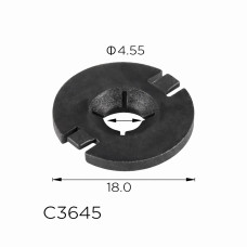 Кліпси C3645 кріплення підкрилки Tesla (111071399C, 20801) (уп.100шт)