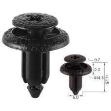 Кліпси C0376 обшивки Lexus Toyota 9046706133B0 9046706133B5 9046706133C0  (уп.100шт)