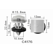Кліпси C4176 обшивка дверей Volkswagen ID4 passat Kodiaq WHT009448 (уп.100шт)